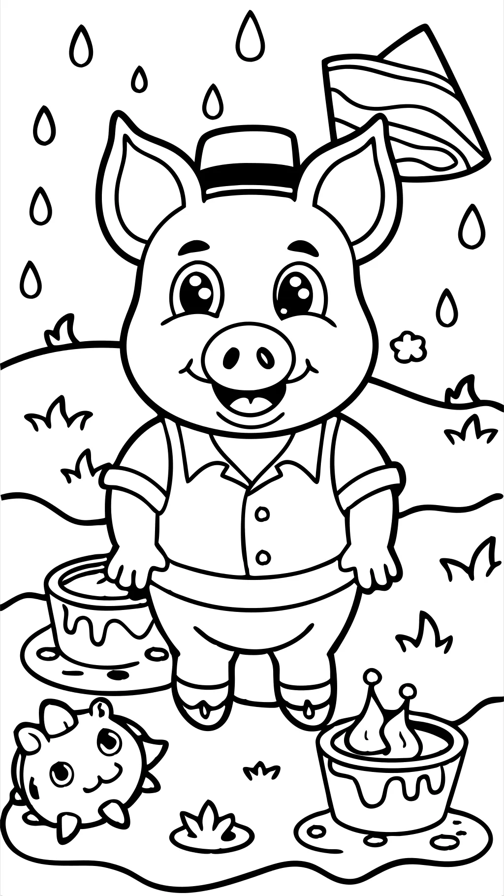 coloriages des porcs